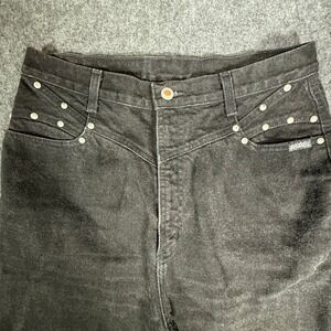 Rockies Vintage Black Studded Western High Waisted Jeans RS026BWO Size 13/14 26L